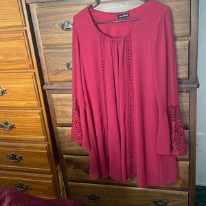 Red dress by brand Sequin Hearts, size MEDIUM.